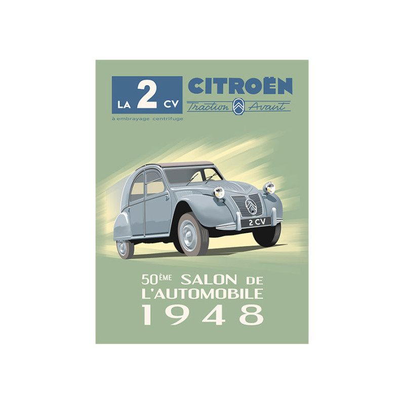 2 CV Citroën - 50ème salon de l'automobile - 1948