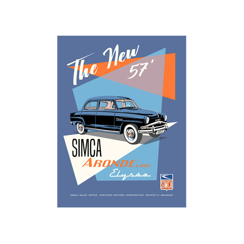 The New Simca Aronde 1300 - Elysée - 1957